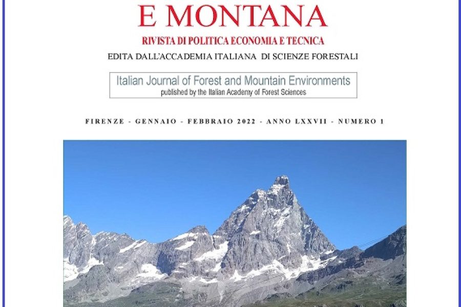 E’ USCITO IL N. 1/2022 DE L’ITALIA FORESTALE E MONTANA